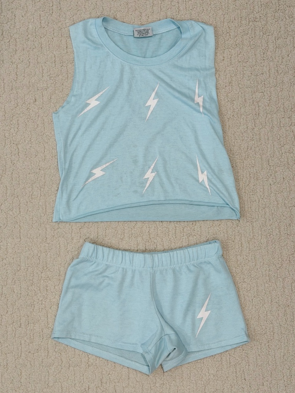 Kids Firehouse Lightning Tank + Shorts Set Size Small